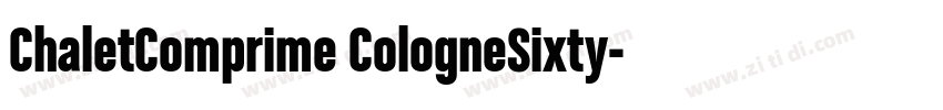 ChaletComprime CologneSixty字体转换
